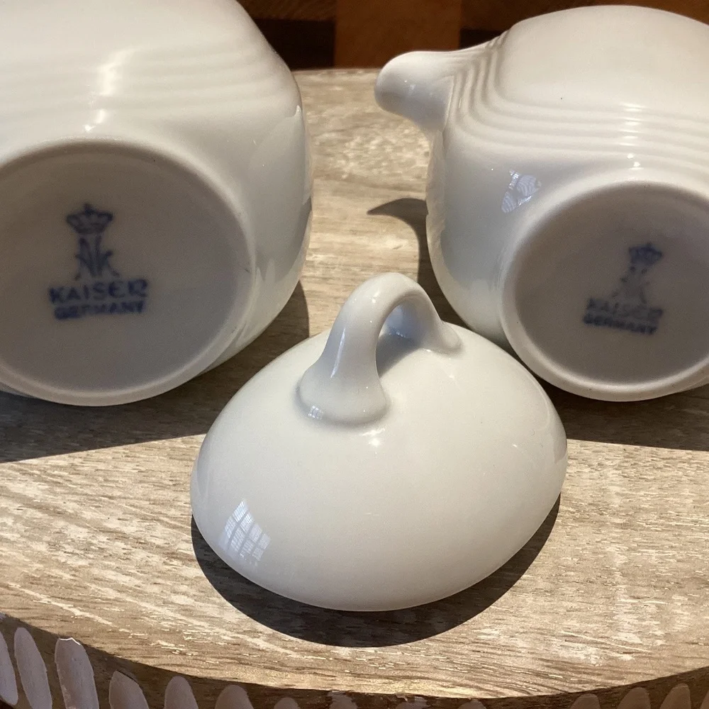 AK Kaiser Porcelain cream & sugar set - Picture 5 of 5